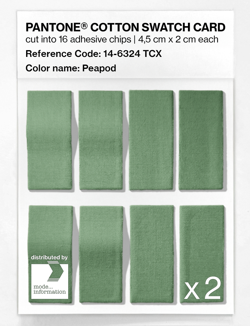 Artikelbild 5 des Artikels “PANTONE® COTTON SWATCH CARD 14-6324 TCX Peapod “
