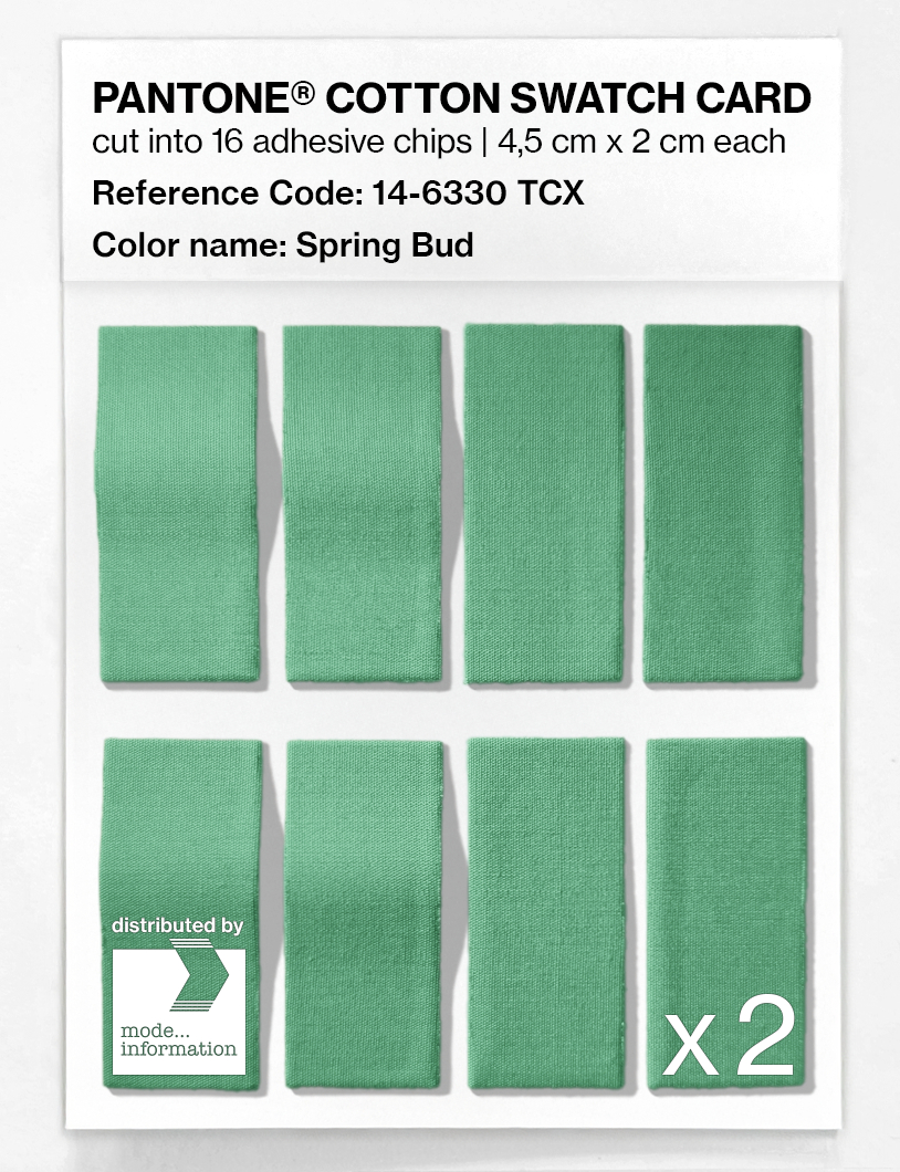 Product image 5 of the product “PANTONE® COTTON SWATCH CARD 14-6330 TCX Spring Bud ”