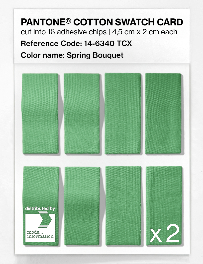 Product image 5 of the product “PANTONE® COTTON SWATCH CARD 14-6340 TCX Spring Bouquet ”
