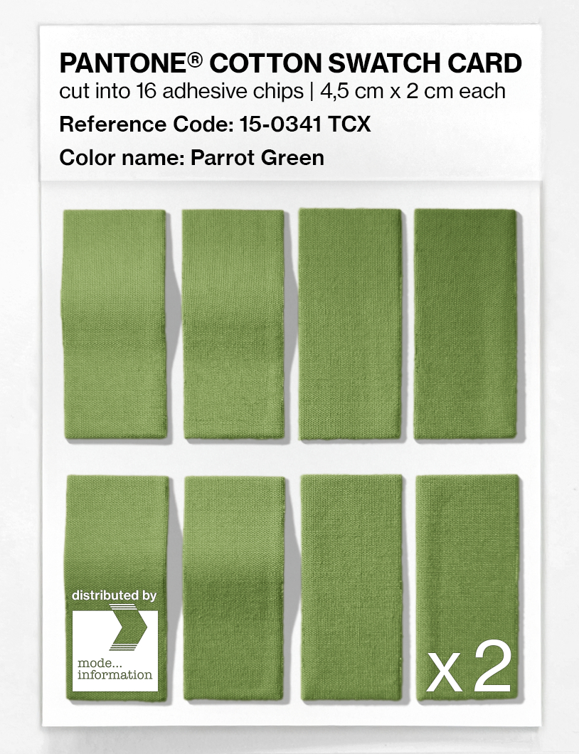 Artikelbild 5 des Artikels “PANTONE® COTTON SWATCH CARD 15-0341 TCX Parrot Green “