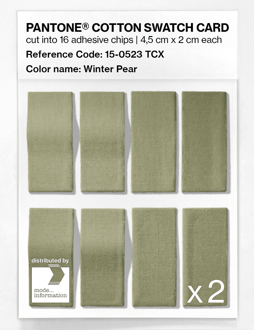 Product image 5 of the product “PANTONE® COTTON SWATCH CARD 15-0523 TCX Winter Pear ”