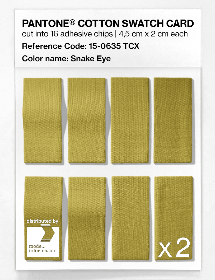 Artikelbild 5 des Artikels “PANTONE® COTTON SWATCH CARD 15-0635 TCX Snake Eye “