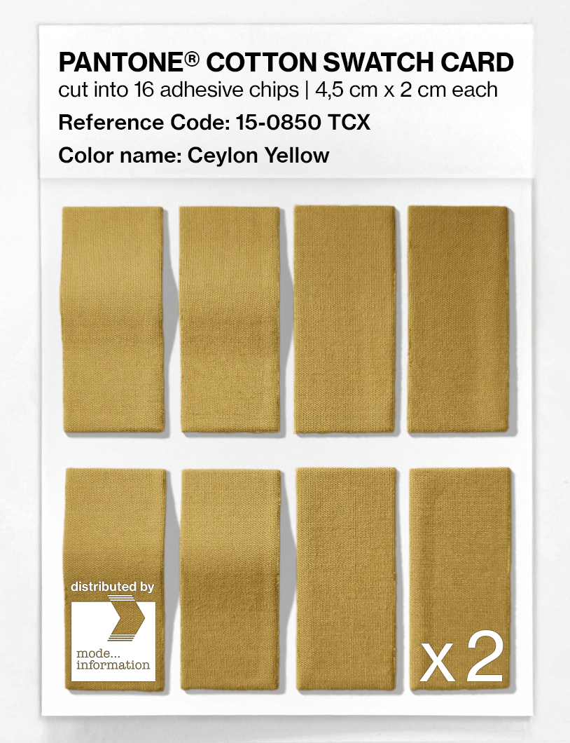 Artikelbild 5 des Artikels “PANTONE® COTTON SWATCH CARD 15-0850 TCX Ceylon Yellow “