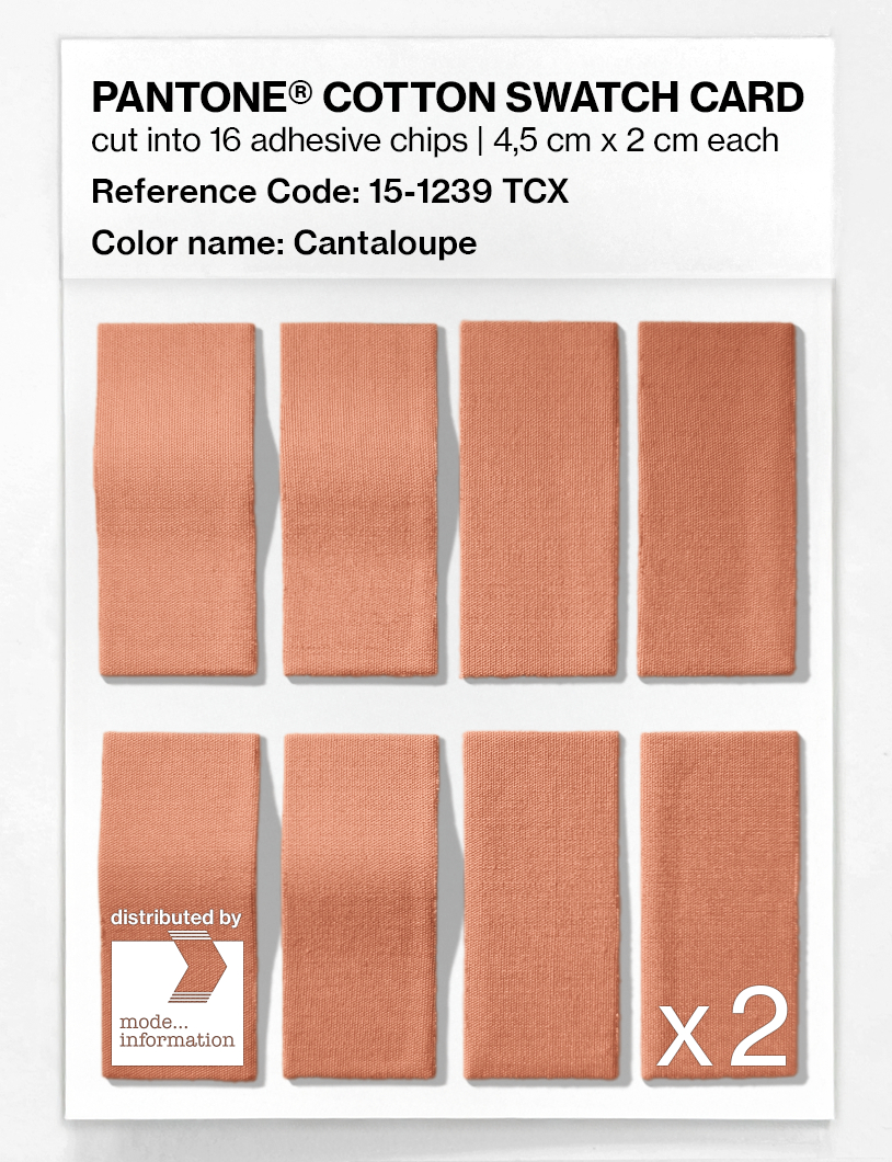 Artikelbild 5 des Artikels “PANTONE® COTTON SWATCH CARD 15-1239 TCX Cantaloupe “