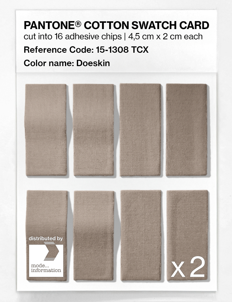 Artikelbild 5 des Artikels “PANTONE® COTTON SWATCH CARD 15-1308 TCX Doeskin “