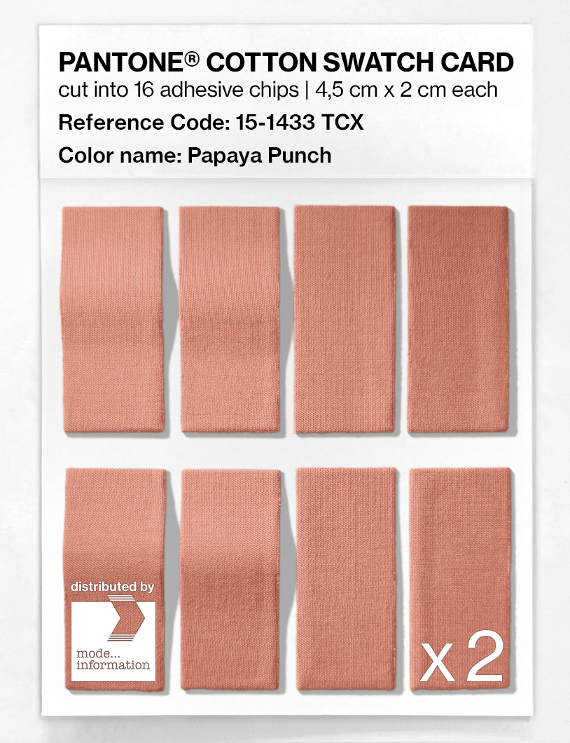 Artikelbild 5 des Artikels “PANTONE® COTTON SWATCH CARD 15-1433 TCX Papaya Punch “