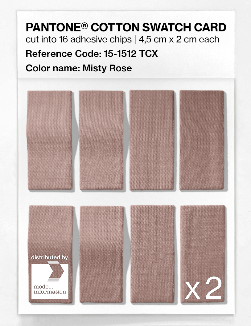Artikelbild 5 des Artikels “PANTONE® COTTON SWATCH CARD 15-1512 TCX Misty Rose “