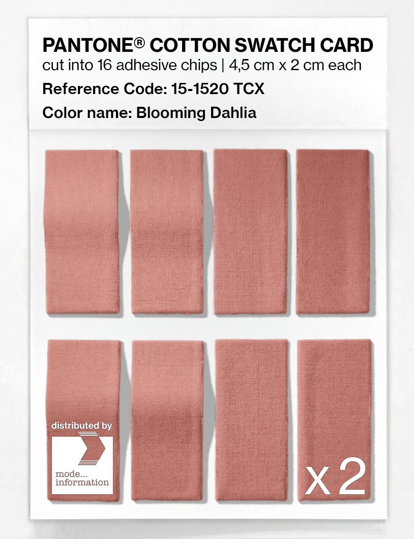 Product image 5 of the product “PANTONE® COTTON SWATCH CARD 15-1520 TCX Blooming Dahlia ”