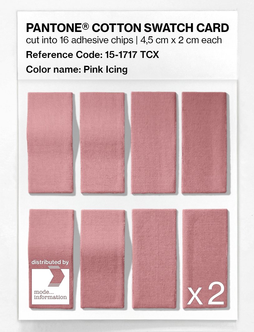 Product image 5 of the product “PANTONE® COTTON SWATCH CARD 15-1717 TCX Pink Icing ”