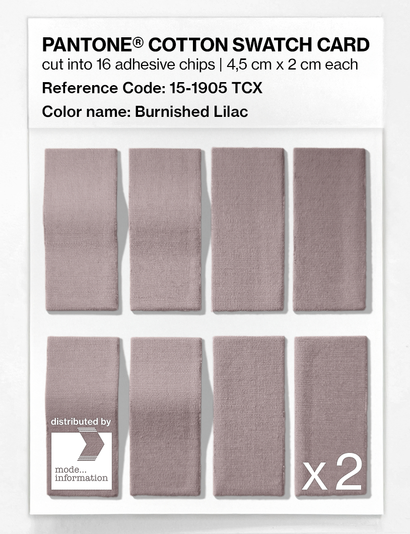 Artikelbild 5 des Artikels “PANTONE® COTTON SWATCH CARD 15-1905 TCX Burnished Lilac “