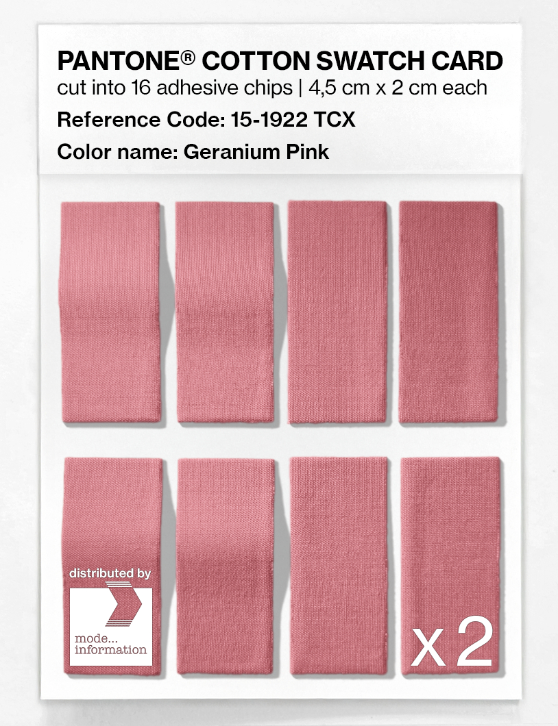 Artikelbild 5 des Artikels “PANTONE® COTTON SWATCH CARD 15-1922 TCX Geranium Pink “
