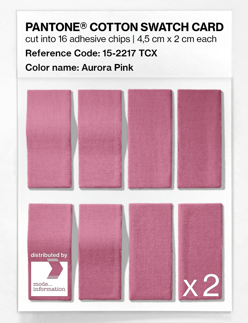 Artikelbild 5 des Artikels “PANTONE® COTTON SWATCH CARD 15-2217 TCX Aurora Pink “