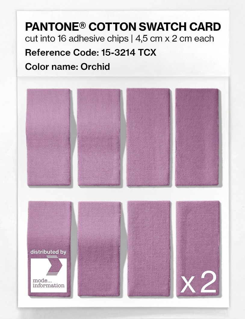 Product image 5 of the product “PANTONE® COTTON SWATCH CARD 15-3214 TCX Orchid ”