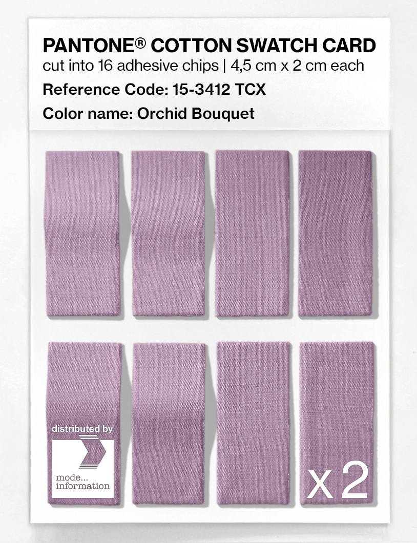 Artikelbild 5 des Artikels “PANTONE® COTTON SWATCH CARD 15-3412 TCX Orchid Bouquet “