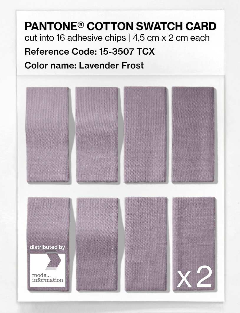 Artikelbild 5 des Artikels “PANTONE® COTTON SWATCH CARD 15-3507 TCX Lavender Frost “