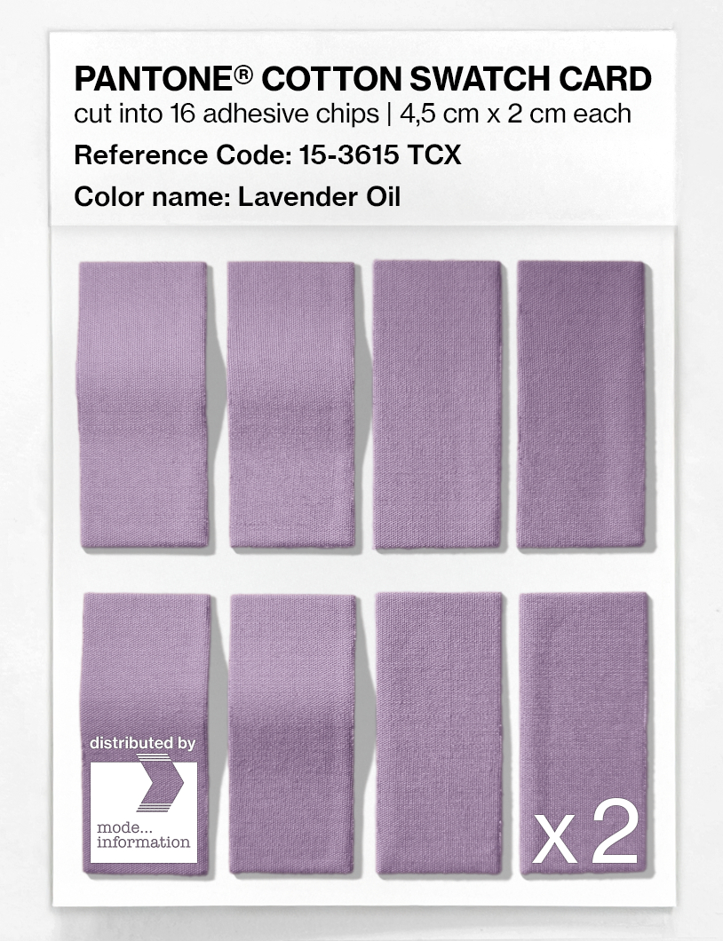 Artikelbild 5 des Artikels “PANTONE® COTTON SWATCH CARD 15-3615 TCX Lavender Oil “