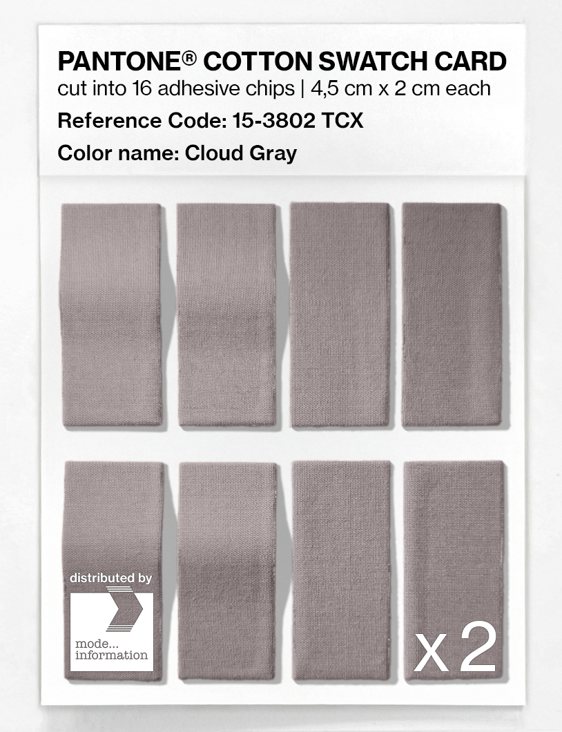 Artikelbild 5 des Artikels “PANTONE® COTTON SWATCH CARD 15-3802 TCX Cloud Gray “