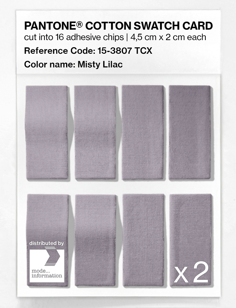 Artikelbild 5 des Artikels “PANTONE® COTTON SWATCH CARD 15-3807 TCX Misty Lilac “