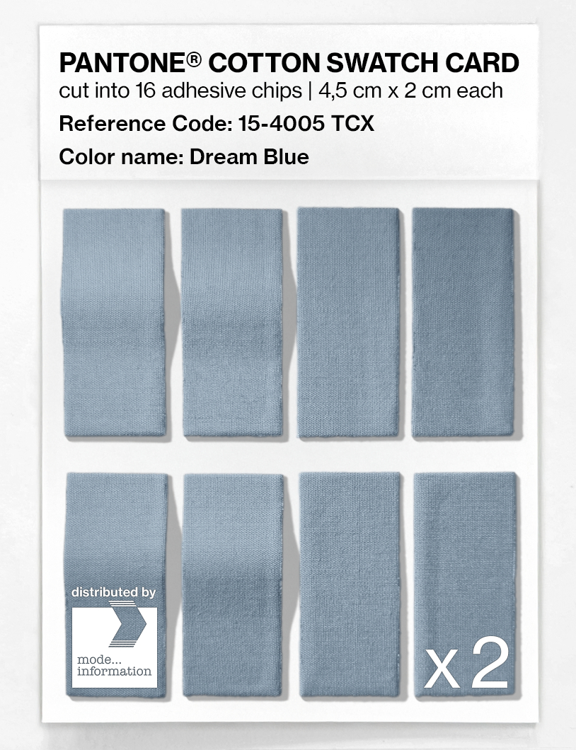 Artikelbild 5 des Artikels “PANTONE® COTTON SWATCH CARD 15-4005 TCX Dream Blue “