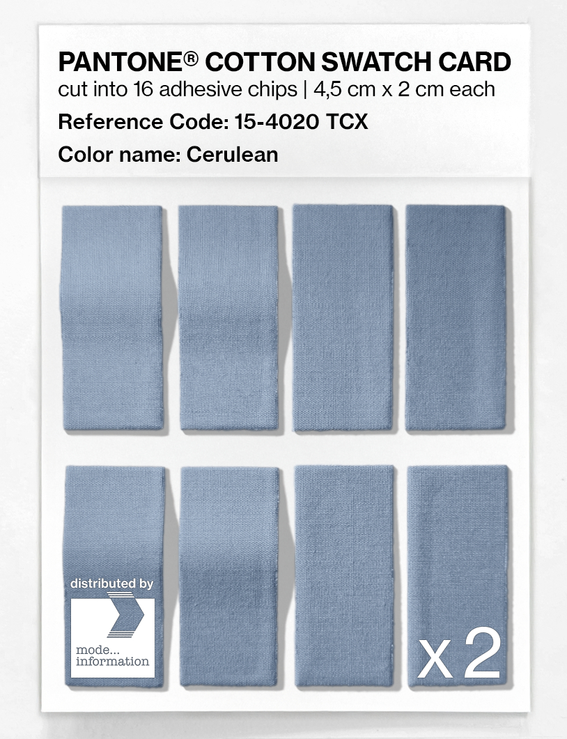 Artikelbild 5 des Artikels “PANTONE® COTTON SWATCH CARD 15-4020 TCX Cerulean “