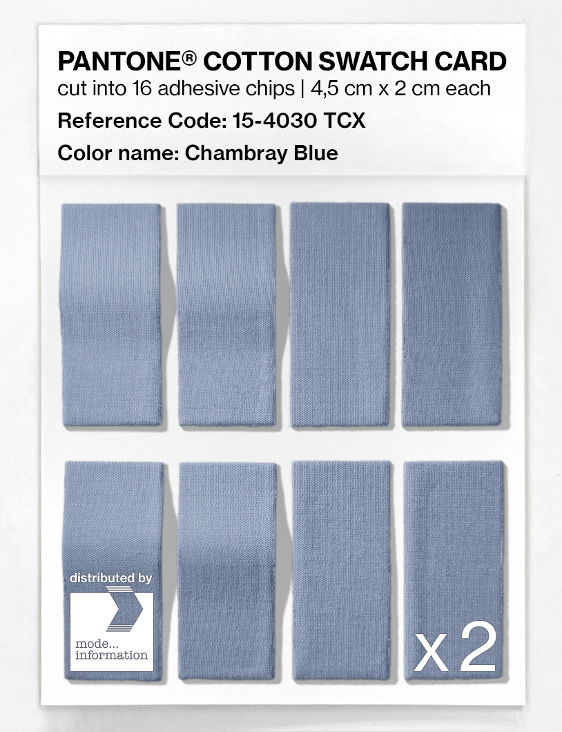 Artikelbild 5 des Artikels “PANTONE® COTTON SWATCH CARD 15-4030 TCX Chambray Blue “