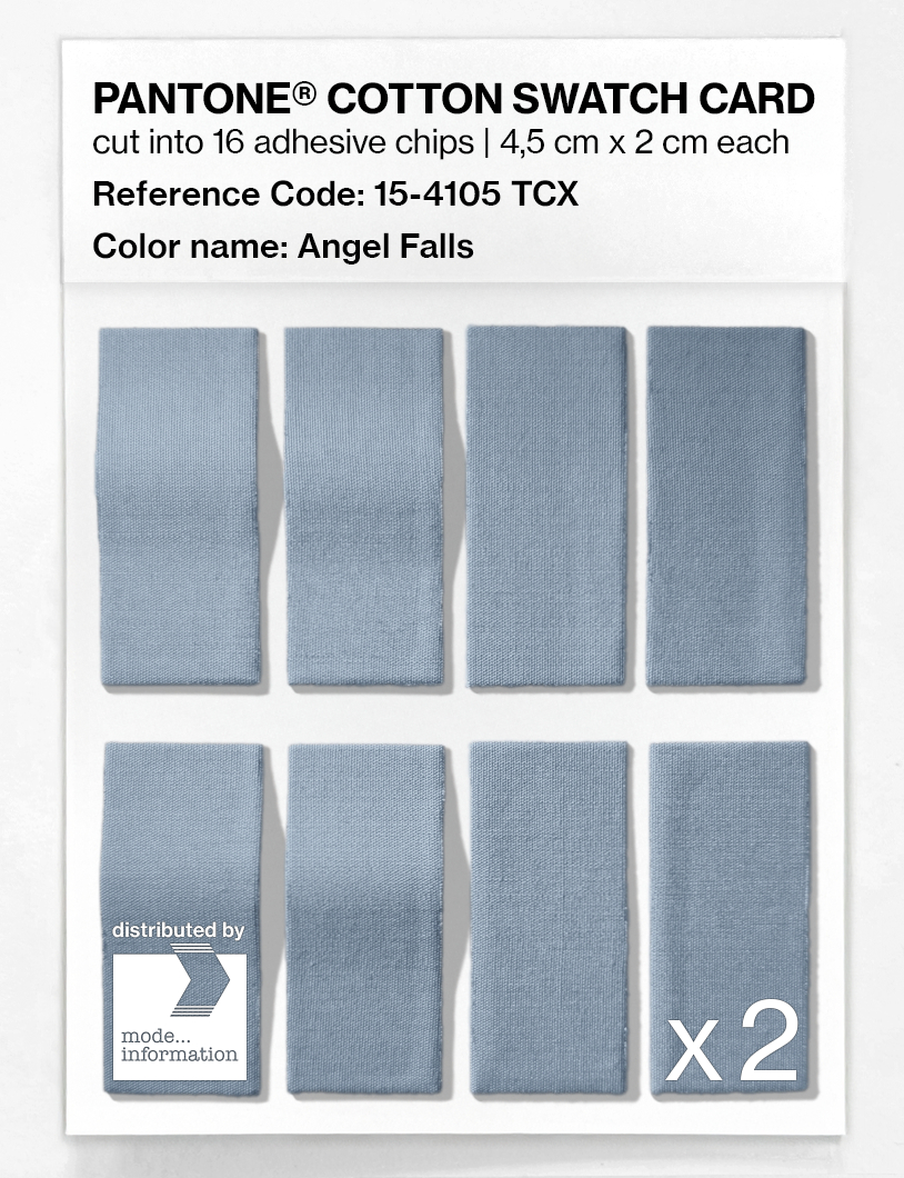 Artikelbild 5 des Artikels “PANTONE® COTTON SWATCH CARD 15-4105 TCX Angel Falls “