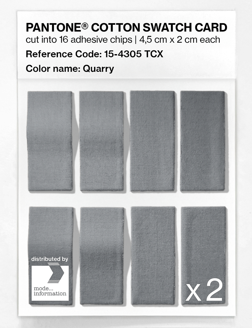 Artikelbild 5 des Artikels “PANTONE® COTTON SWATCH CARD 15-4305 TCX Quarry “