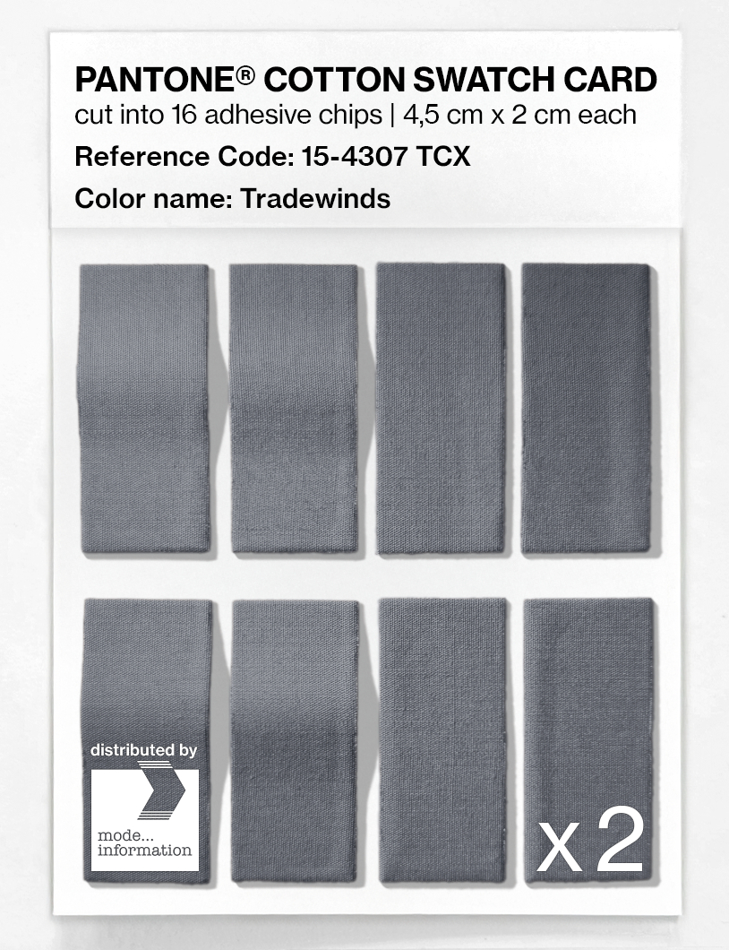 Artikelbild 5 des Artikels “PANTONE® COTTON SWATCH CARD 15-4307 TCX Tradewinds “