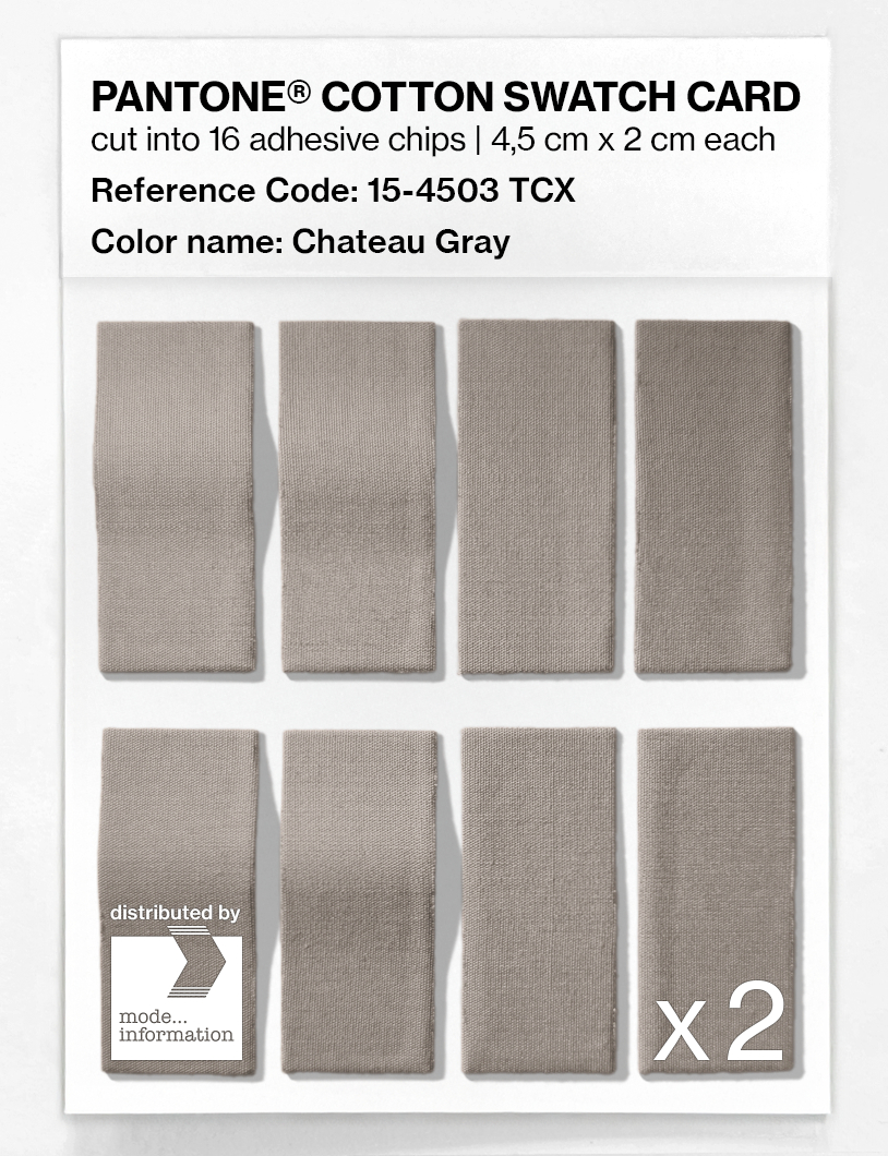 Artikelbild 5 des Artikels “PANTONE® COTTON SWATCH CARD 15-4503 TCX Chateau Gray “