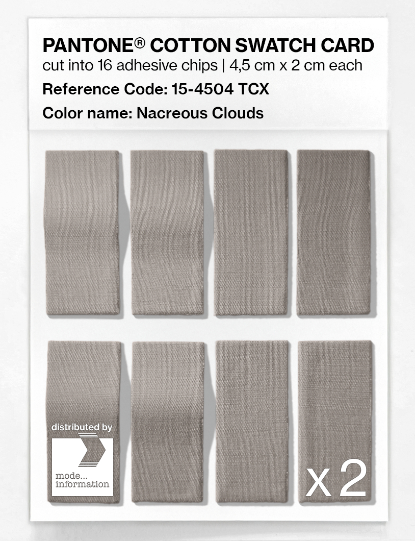 Artikelbild 5 des Artikels “PANTONE® COTTON SWATCH CARD 15-4504 TCX Nacreous Clouds “