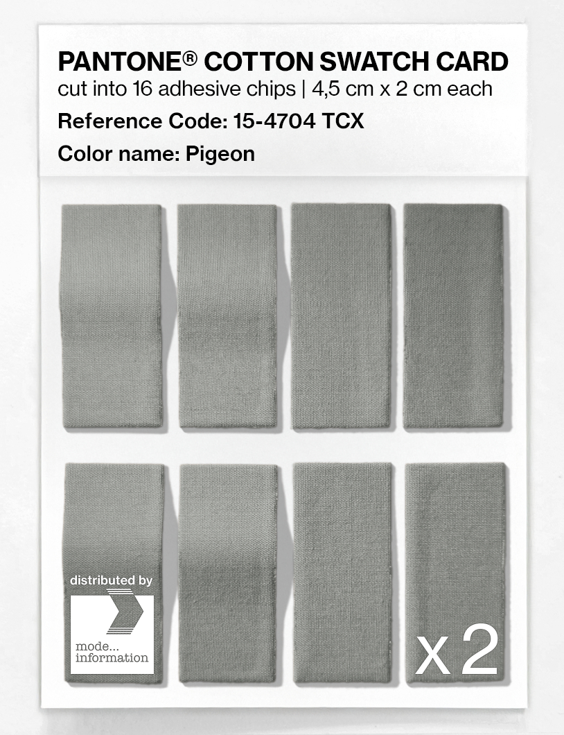 Artikelbild 5 des Artikels “PANTONE® COTTON SWATCH CARD 15-4704 TCX Pigeon “