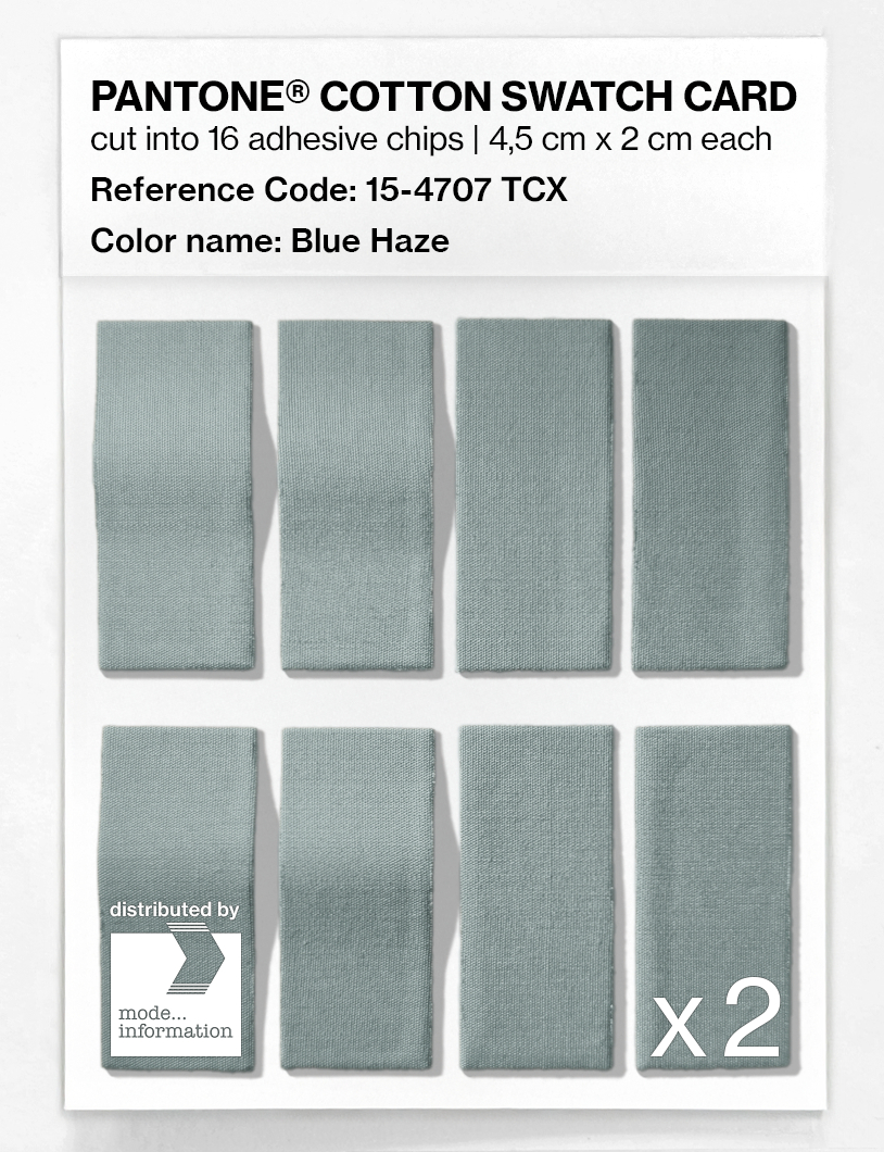 Artikelbild 5 des Artikels “PANTONE® COTTON SWATCH CARD 15-4707 TCX Blue Haze “