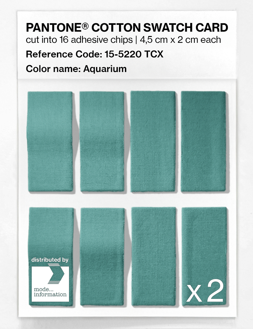 Artikelbild 5 des Artikels “PANTONE® COTTON SWATCH CARD 15-5220 TCX Aquarium “