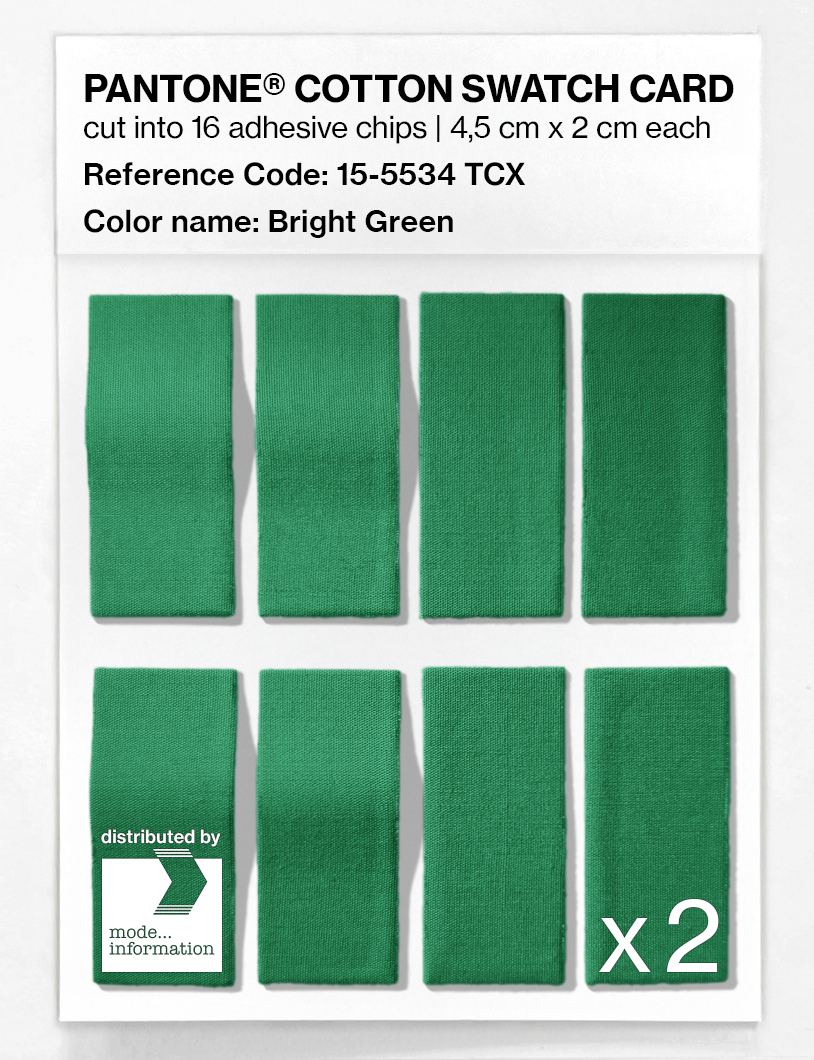 Artikelbild 5 des Artikels “PANTONE® COTTON SWATCH CARD 15-5534 TCX Bright Green “