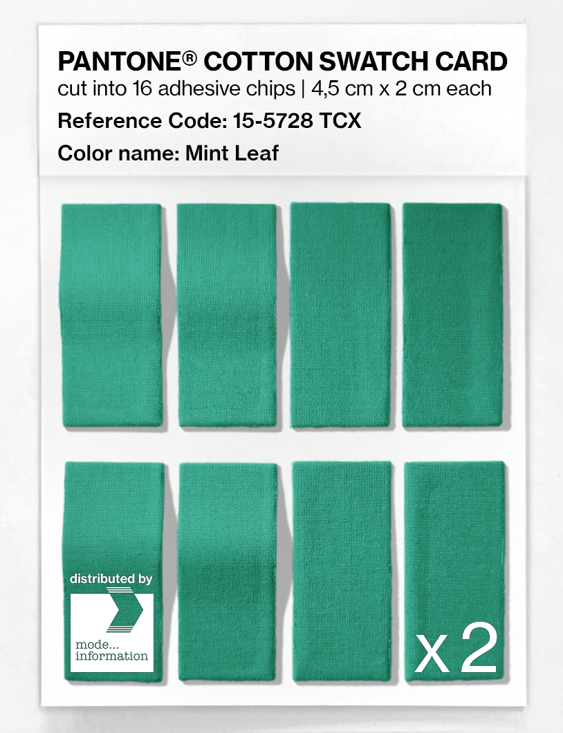 Artikelbild 5 des Artikels “PANTONE® COTTON SWATCH CARD 15-5728 TCX Mint Leaf “