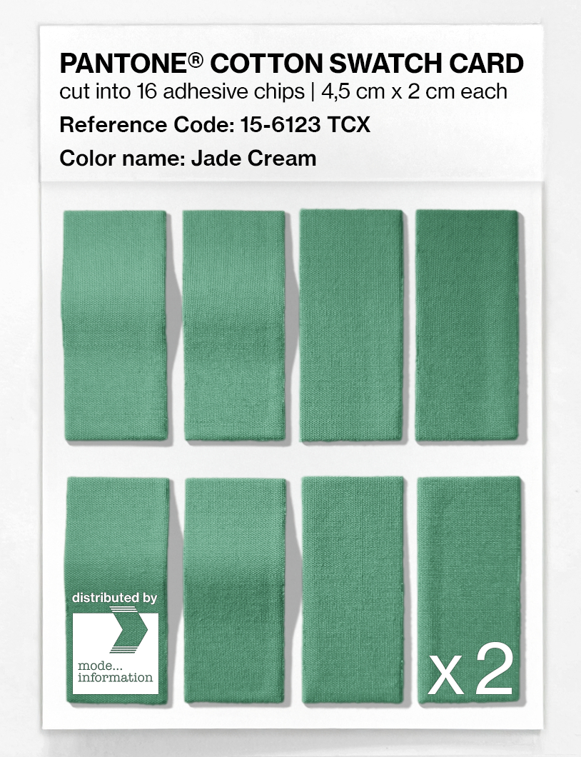Artikelbild 5 des Artikels “PANTONE® COTTON SWATCH CARD 15-6123 TCX Jade Cream “