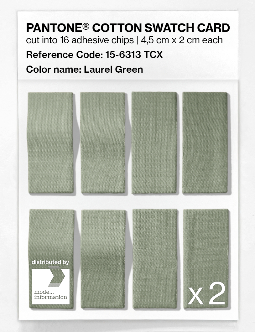Artikelbild 5 des Artikels “PANTONE® COTTON SWATCH CARD 15-6313 TCX Laurel Green “