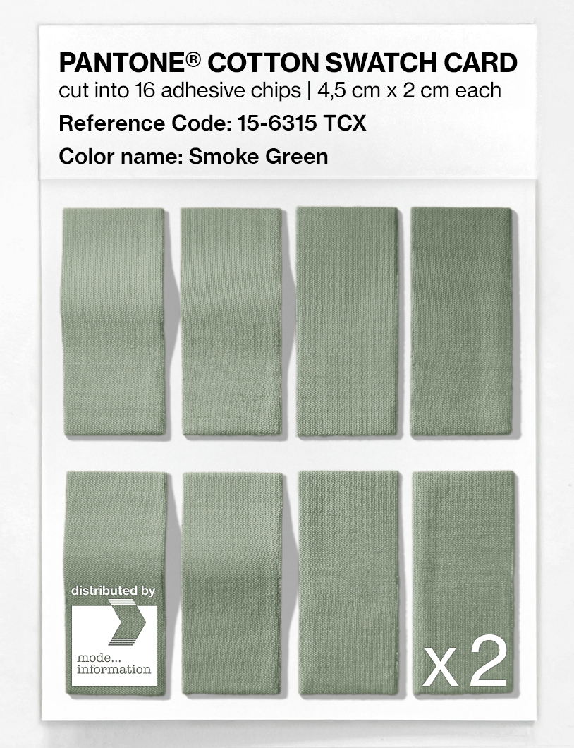 Artikelbild 5 des Artikels “PANTONE® COTTON SWATCH CARD 15-6315 TCX Smoke Green “