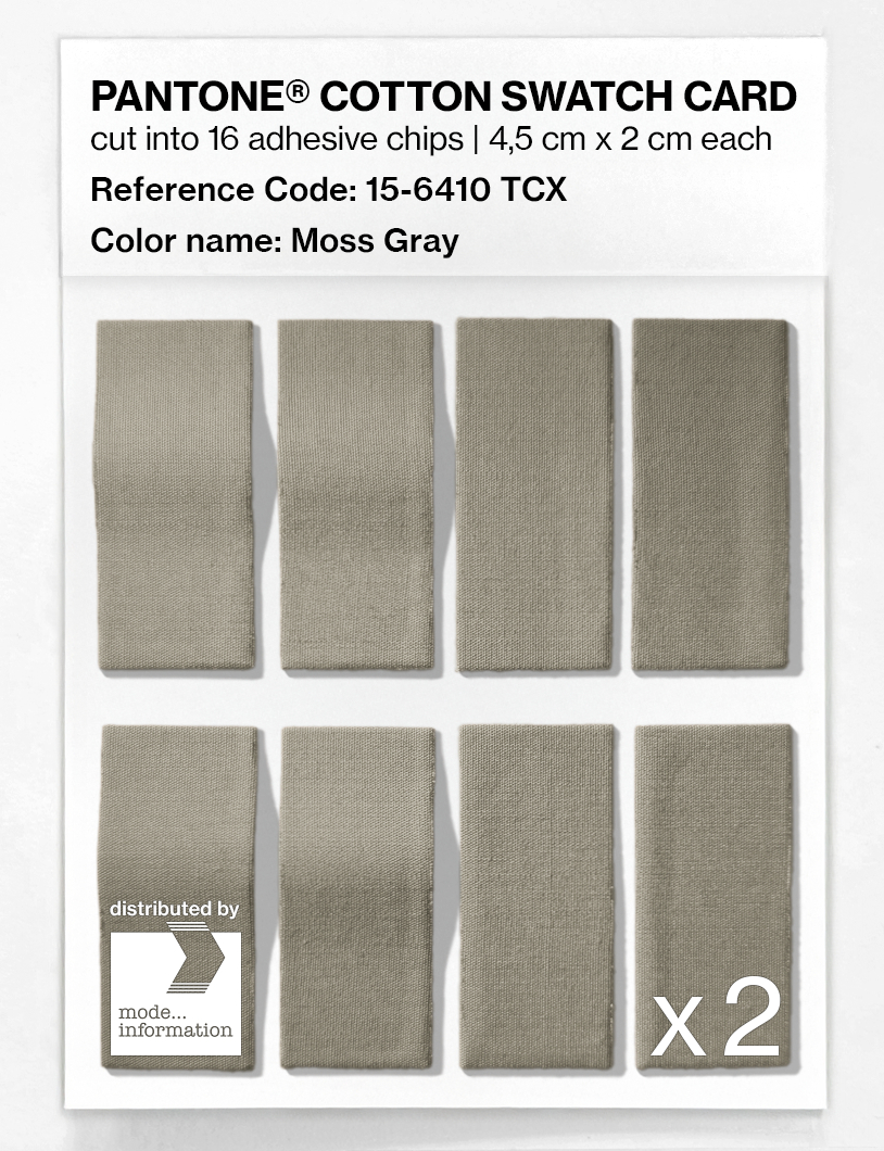 Artikelbild 5 des Artikels “PANTONE® COTTON SWATCH CARD 15-6410 TCX Moss Gray “