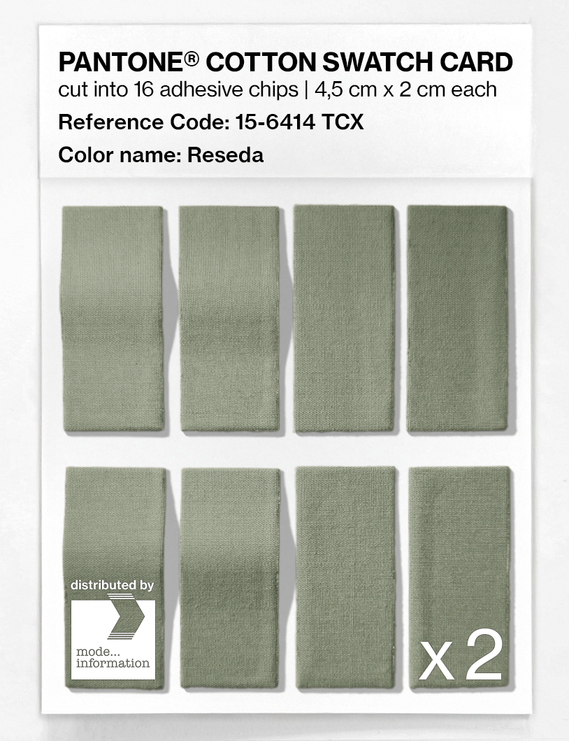 Artikelbild 5 des Artikels “PANTONE® COTTON SWATCH CARD 15-6414 TCX Reseda “