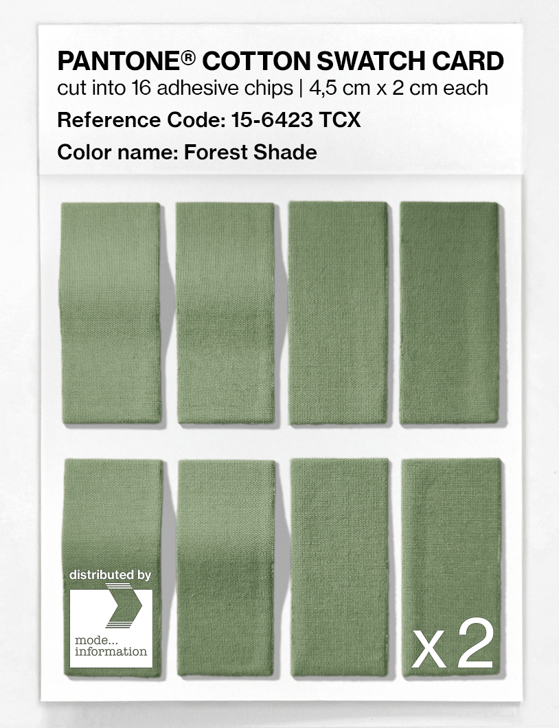 Product image 5 of the product “PANTONE® COTTON SWATCH CARD 15-6423 TCX Forest Shade ”