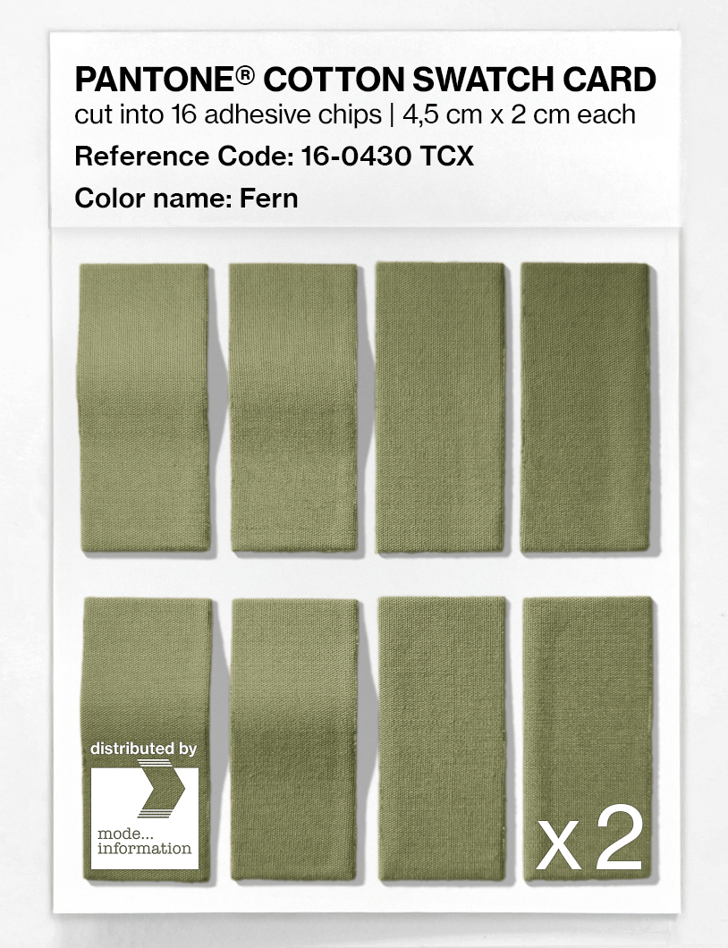 Artikelbild 5 des Artikels “PANTONE® COTTON SWATCH CARD 16-0430 TCX Fern “