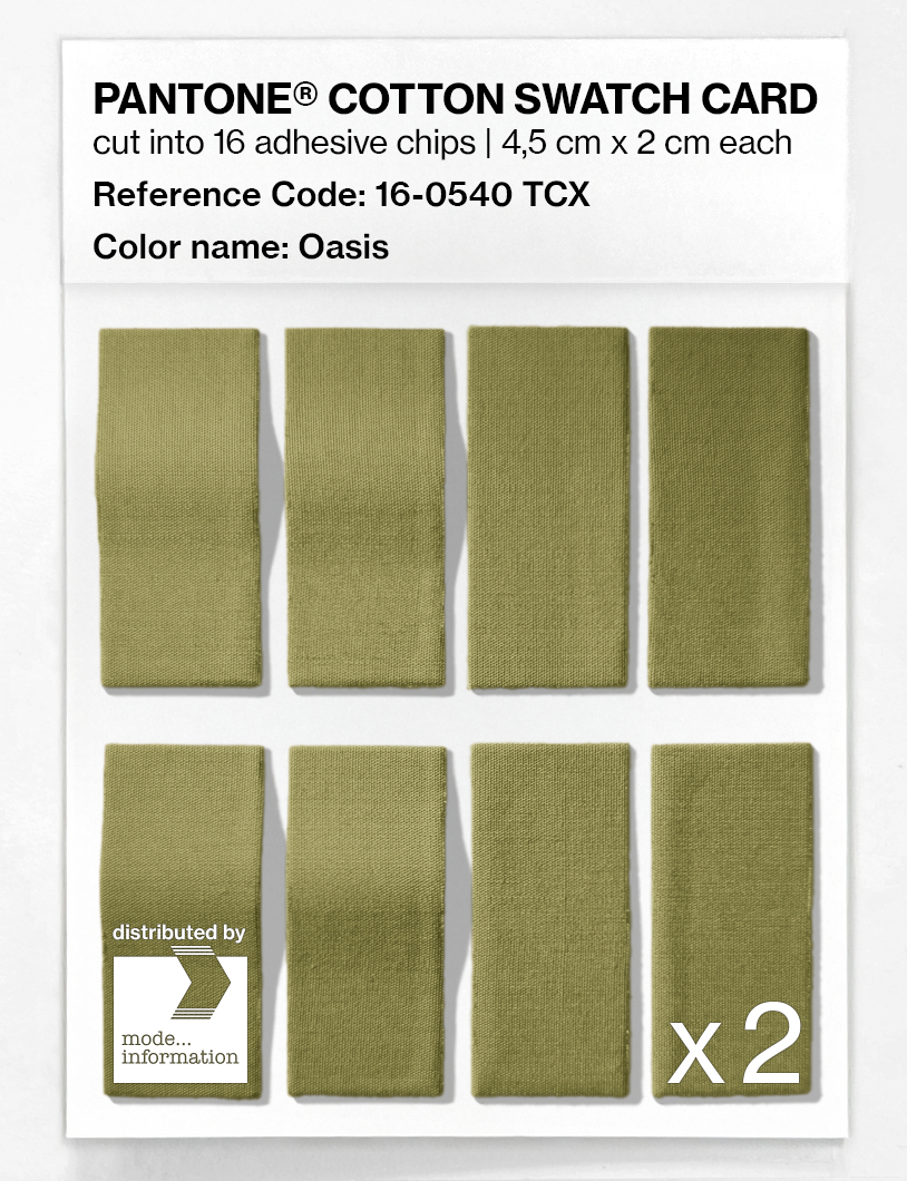 Artikelbild 5 des Artikels “PANTONE® COTTON SWATCH CARD 16-0540 TCX Oasis “