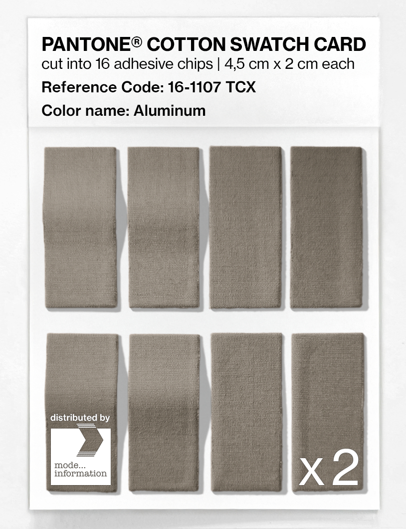 Artikelbild 5 des Artikels “PANTONE® COTTON SWATCH CARD 16-1107 TCX Aluminum “