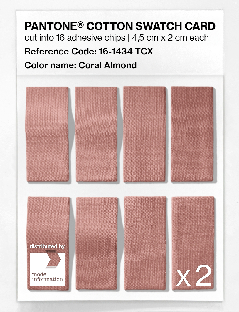 Artikelbild 5 des Artikels “PANTONE® COTTON SWATCH CARD 16-1434 TCX Coral Almond “