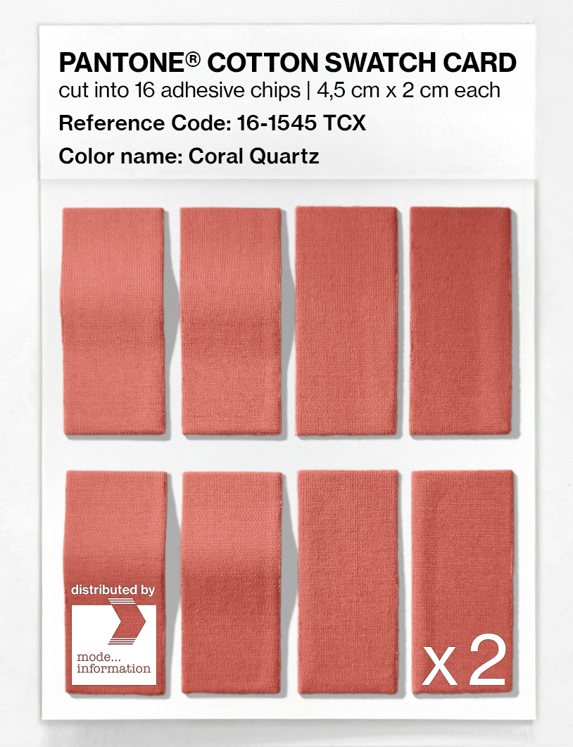Artikelbild 5 des Artikels “PANTONE® COTTON SWATCH CARD 16-1545 TCX Coral Quartz “