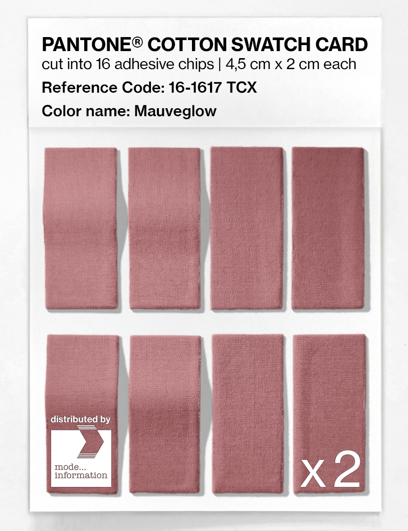 Product image 5 of the product “PANTONE® COTTON SWATCH CARD 16-1617 TCX Mauveglow ”