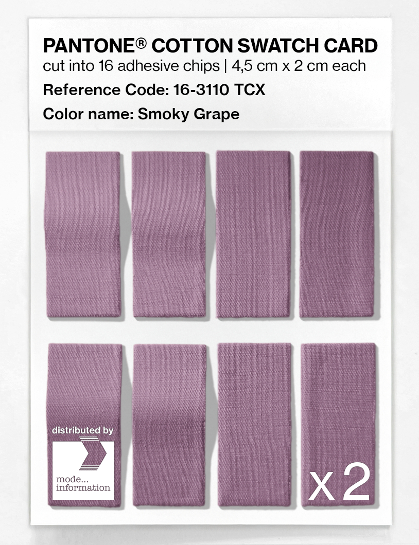 Artikelbild 5 des Artikels “PANTONE® COTTON SWATCH CARD 16-3110 TCX Smoky Grape “