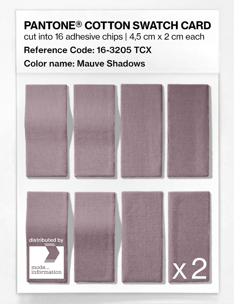 Artikelbild 5 des Artikels “PANTONE® COTTON SWATCH CARD 16-3205 TCX Mauve Shadows “