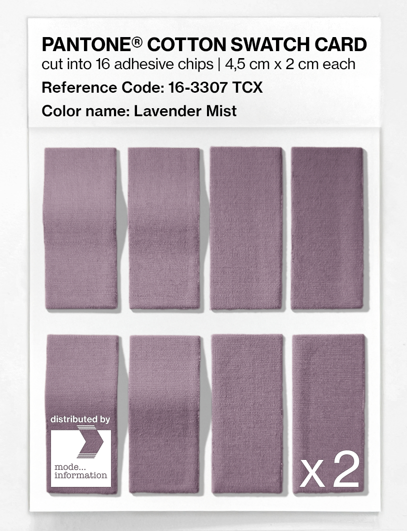 Artikelbild 5 des Artikels “PANTONE® COTTON SWATCH CARD 16-3307 TCX Lavender Mist “